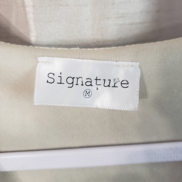 NWOT Signature blue & gray long sleeve tie front romper Womens Medium - Picture 8 of 9